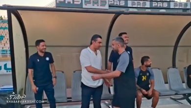 شوخی مهدی رحمتی با کاوه رضایی پیش از دیدار گل گهر و سپاهان / مهدی رحمتی , کاوه رضایی , گل گهر , سپاهان , فوتبال ایران