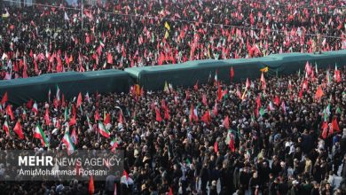 پیام ایرانیها در مراسم باشکوه تشییع رهبر شهیدخطاب به آمریکا و اسرائیل