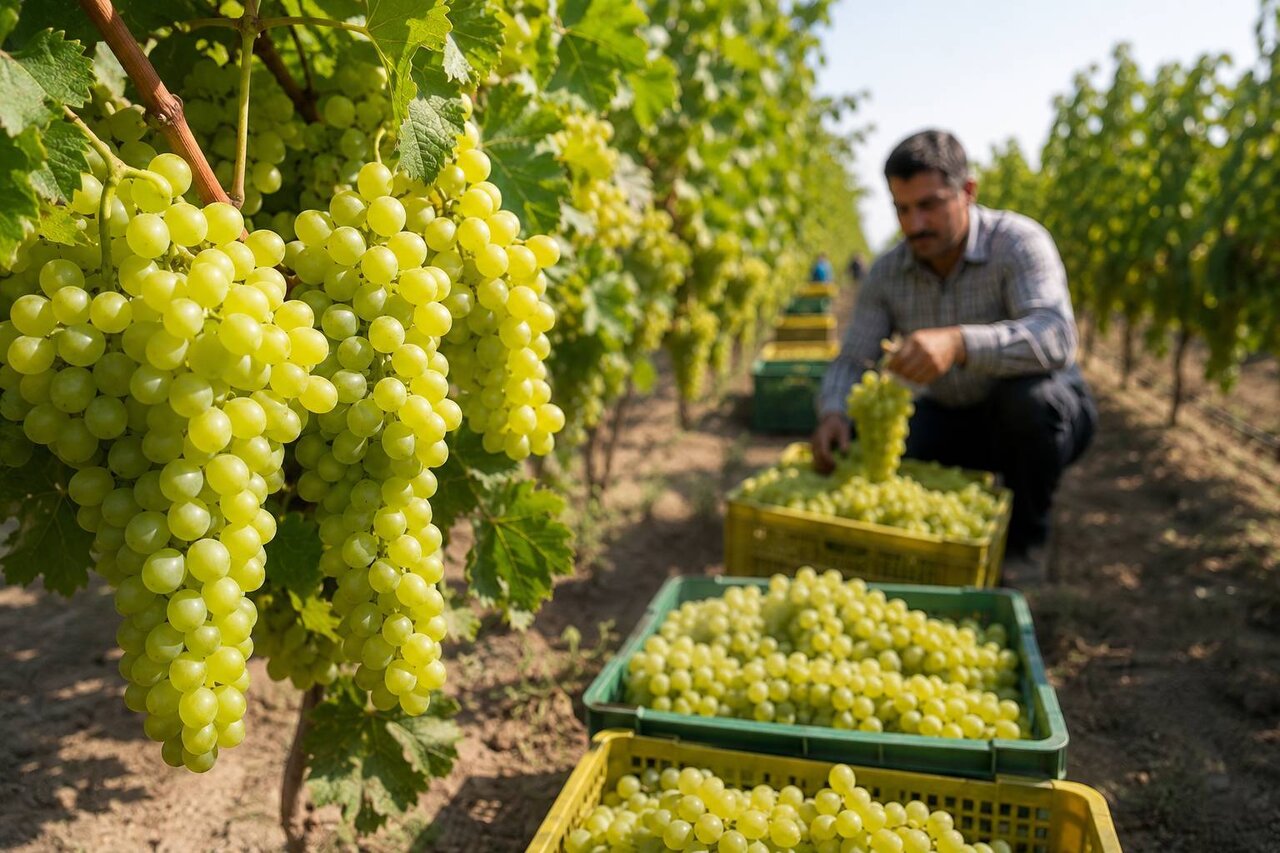 انگور خلیلآباد؛ کیفیت ممتاز در سایه برندهای رقیب / انگور , خلیلآباد , خراسان رضوی , کشاورزی , برندینگ