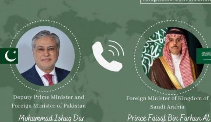 رایزنی وزرای خارجه عربستان و پاکستان درباره امنیت آبراهها