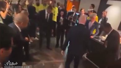 ویدیوی وایرال شده: اسطورههای فوتبال در راهروی ورزشگاه با اینفانتینو آقا وسط! / جام جهانی , اسطوره فوتبال , اینفانتینو , فیفا , ویدیوی وایرال