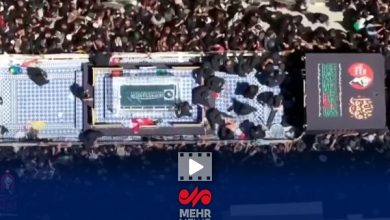 پیکر رهبر شهید انقلاب به حرم مطهر علوی رسید