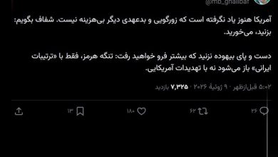 قالیباف خطاب به سران آمریکا: بزنید، میخورید / اخبار سیاسی روز , اخبار سیاست خارجی
