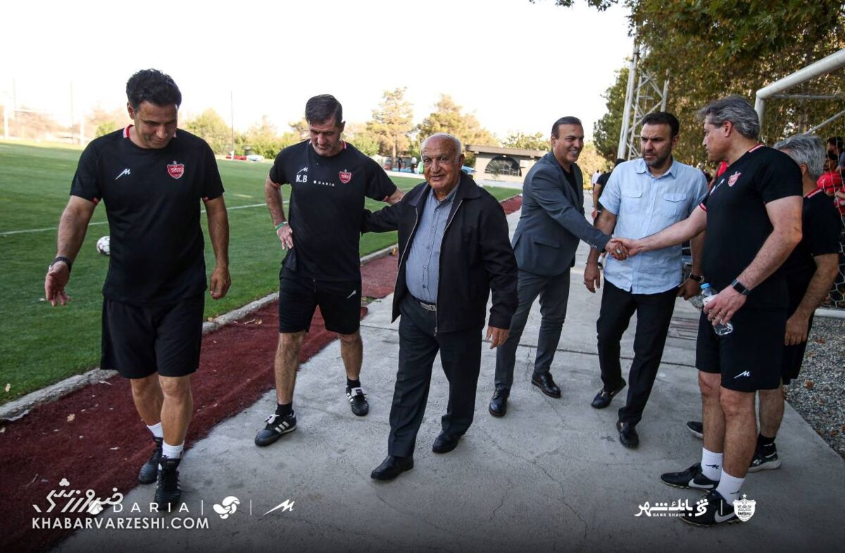 حضور ناصر ابراهیمی و ۲ بازیکن خارجی در تمرین پرسپولیس / پرسپولیس , ناصر ابراهیمی , بازیکنان خارجی , مهدی تارتار , فوتبال ایران