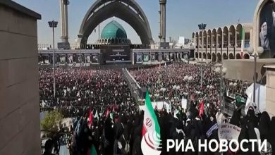 تصاویر اختصاصی رسانه روس از مراسم وداع با رهبر شهید انقلاب+فیلم