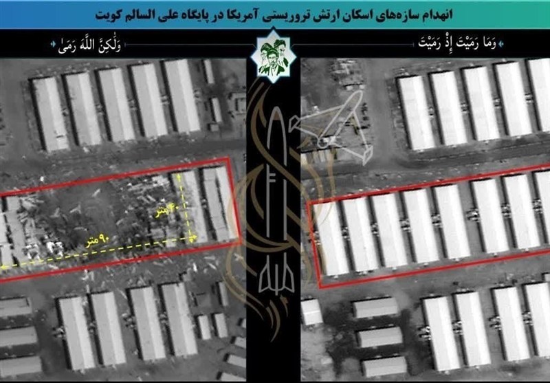 تصاویر ماهوارهای اصابت موشکهای ایران به پایگاههای آمریکا در منطقه / اخبار سیاسی روز , اخبار سیاست خارجی