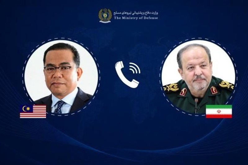 گفتگوی تلفنی سردار ابن الرضا با وزیر دفاع مالزی / اخبار سیاسی روز , اخبار نیروهای مسلح ایران