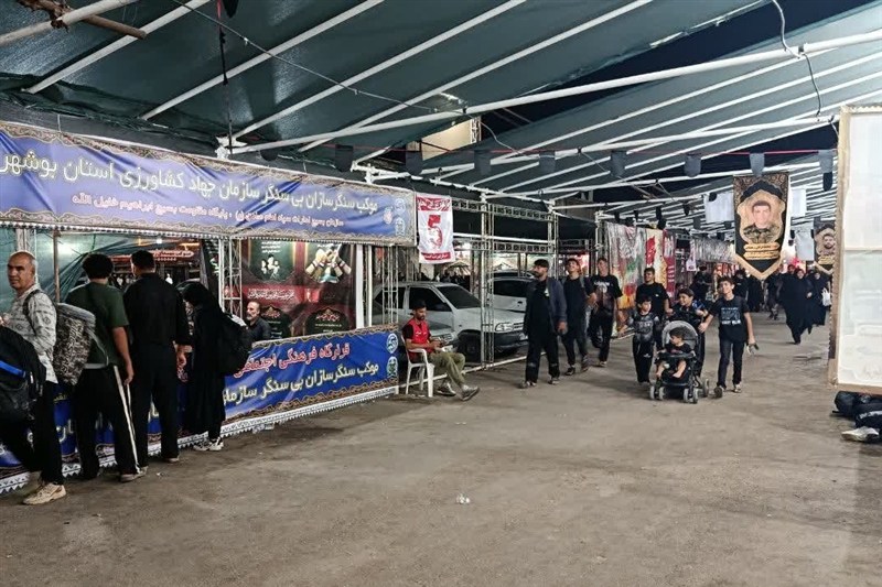 خدمترسانی موکب «سنگرسازان بیسنگر» بوشهر به زائران اربعین / اخبار بوشهر - اخبار استانها