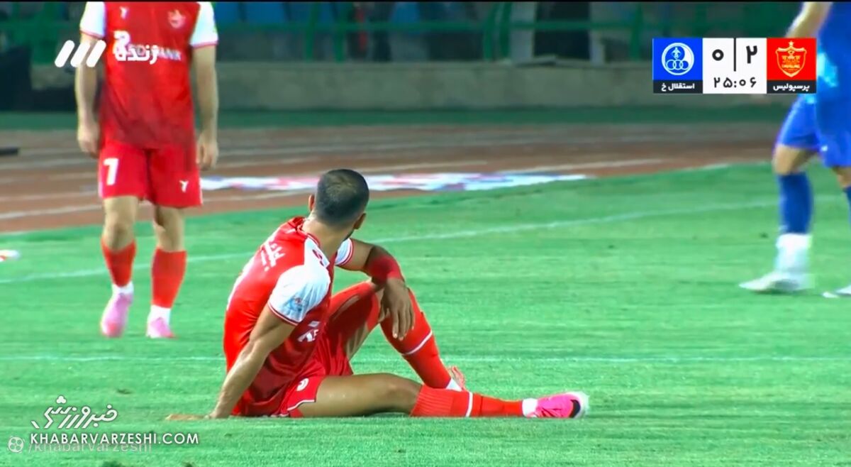پرسپولیس ۲-۰ استقلال خوزستان؛ جلالی در نیمه اول مصدوم شد / پرسپولیس , استقلال خوزستان , ابوالفضل جلالی , لیگ برتر , مصدومیت