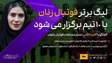 لیگ برتر فوتبال بانوان با ۱۰ تیم در فصل جدید برگزار میشود / لیگ برتر فوتبال بانوان , فوتبال زنان , فوتبال ایران , بانوان , مسابقات فوتبال