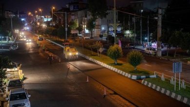 آسفالتریزی شبانه با هدف ارتقای کیفیت معابر رشت ادامه دارد / اخبار گیلان - اخبار استانها