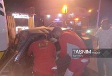 تصادف پراید و اتوبوس در سهراهی سرچم زنجان / اخبار زنجان - اخبار استانها