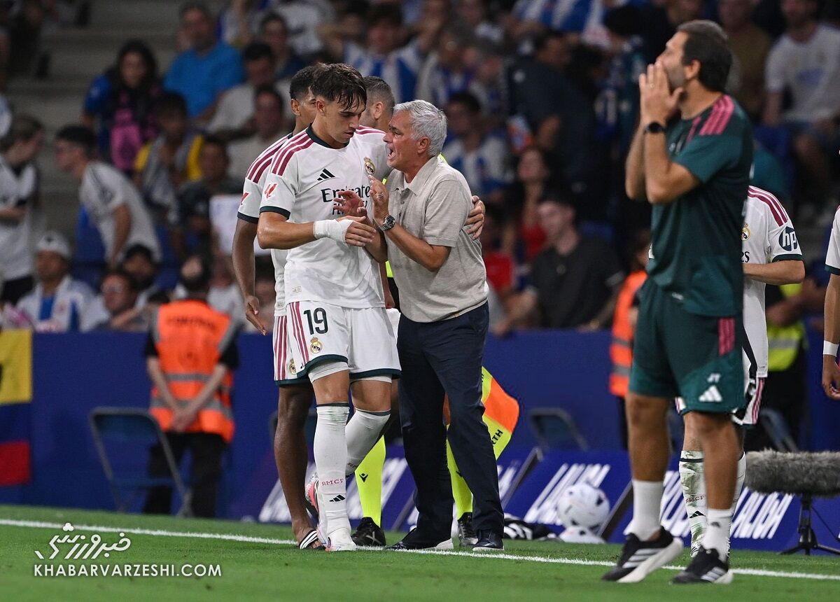 رئال مادرید با درخشش بلینگام و گل دیرهنگام اسپی، اسپانیول را شکست داد / رئال مادرید , لالیگا , اسپانیول , جود بلینگام , کارلوس اسپی