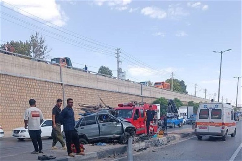 تصادف مرگبار پراید در زیرگذر شهرک گلستان شیراز / اخبار فارس - اخبار استانها