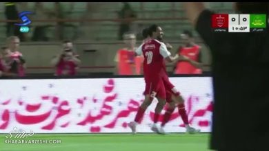 محمدمهدی محبی پرسپولیس را پیش انداخت؛ تک گل دقایق ابتدایی / پرسپولیس , شمس آذر , محمدمهدی محبی , لیگ برتر , گل اول