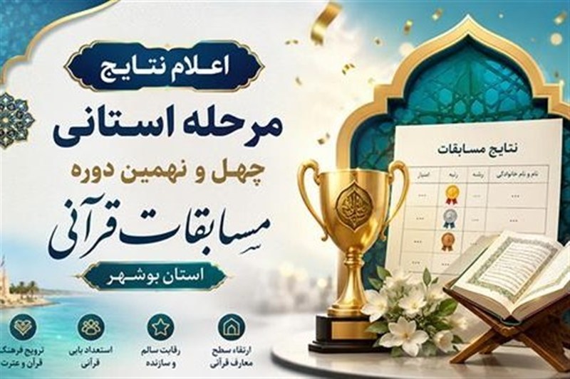 رقابت 100 نخبه قرآنی در مرحله استانی بوشهر/ معرفی برترینهای مسابقات / اخبار بوشهر - اخبار استانها