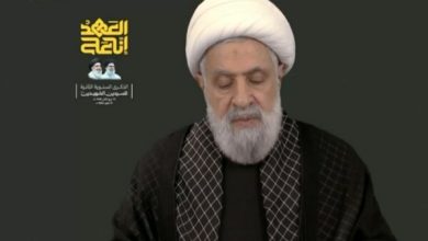 سخنرانی شیخ نعیم قاسم آغاز شد