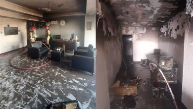 آتشسوزی در یک ساختمان تجاری در باغستان کرج / اخبار البرز - اخبار استانها