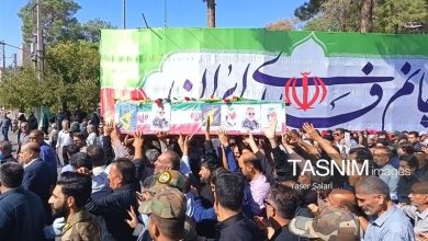 تشییع باشکوه پیکر سردار شهید حسین ظریفی در گناباد + تصاویر / اخبار خراسان رضوی - اخبار استانها