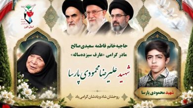مادر شهید محمودی پارسا، عارف 13 ساله آسمانی شد / اخبار البرز - اخبار استانها
