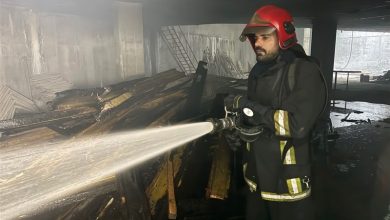 حریق در برج مسکونی-تجاری بلوار هفتتیر مشهد/ مهار آتش در طبقه چهارم / اخبار خراسان رضوی - اخبار استانها