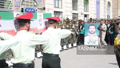 تشییع پیکر شهید سرهنگ مجید بهرامی در زنجان + تصاویر / اخبار زنجان - اخبار استانها