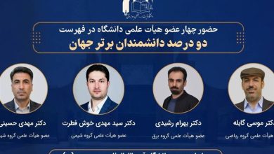4 عضو هیئت علمی دانشگاه بروجرد در فهرست دانشمندان برتر جهان / اخبار لرستان - اخبار استانها