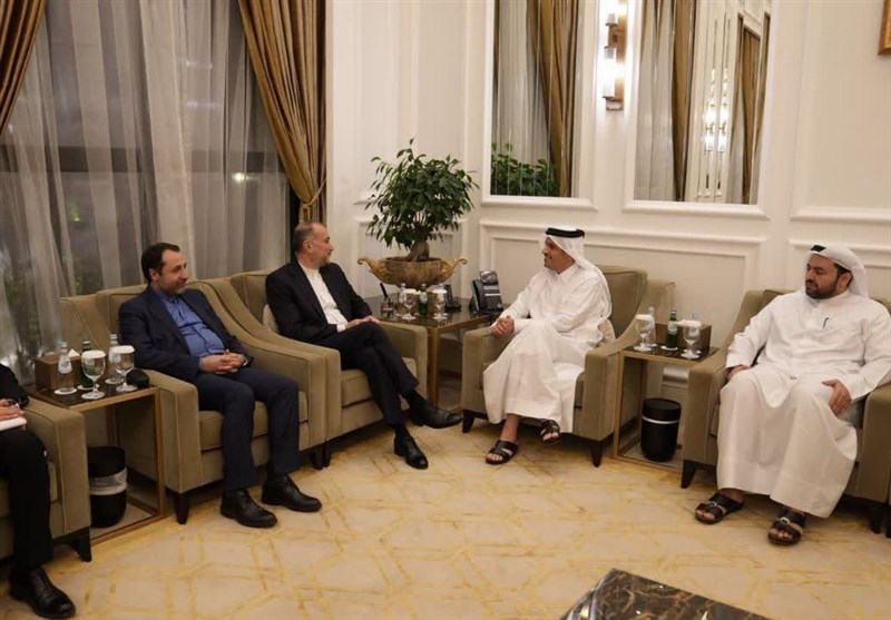 התייעצות של אמיר עבדאללהיאן עם מקבילו הקטארי לגבי פלסטין
