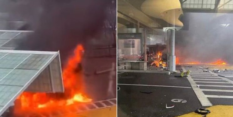 פיצוץ מכונית במעבר הגבול בין אמריקה לקנדה