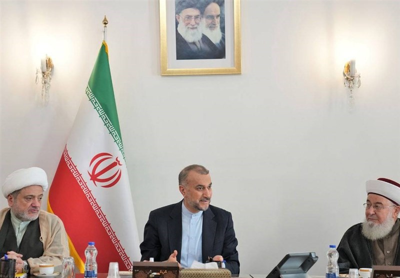 פגישת אסיפת מלומדים מוסלמים לבנונים עם אמיר עבדאללהיאן