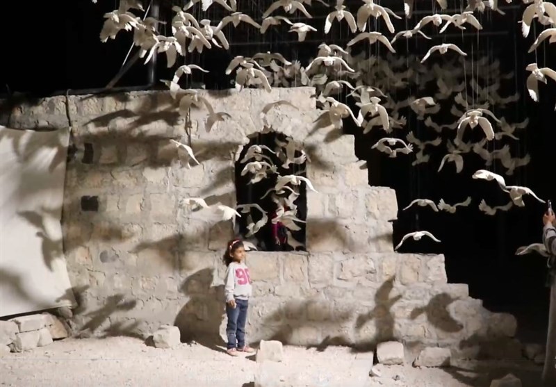 תערוכת אמנות מרובעת אל-חטב בסוריה, תערוכת אהבה ומלחמה/דוח בלעדי