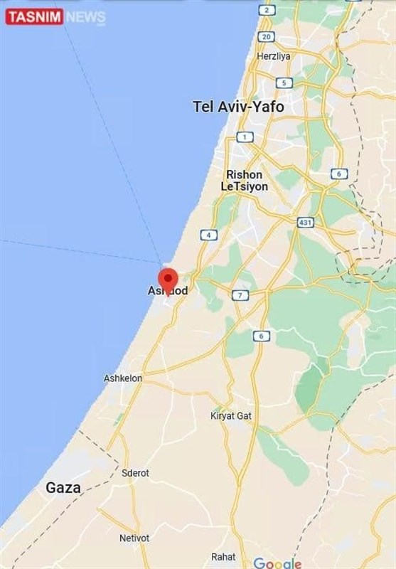 תקיפת מזל"ט בנמל אשדוד בפלסטין הכבושה