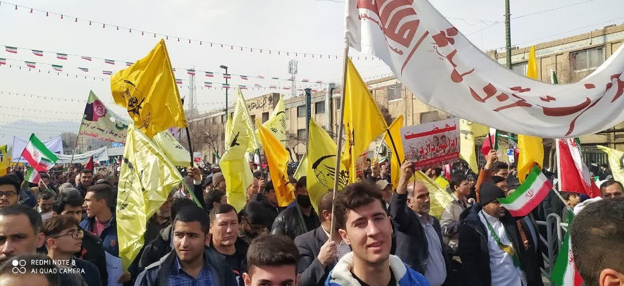 کشور افغانستان , راهپیمایی 22 بهمن , لشکر فاطمیون ,