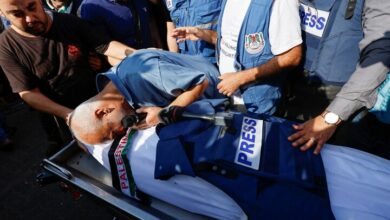 רישום המספר הגבוה ביותר של קורבנות בקרב עובדי סיוע ועיתונאים בעזה