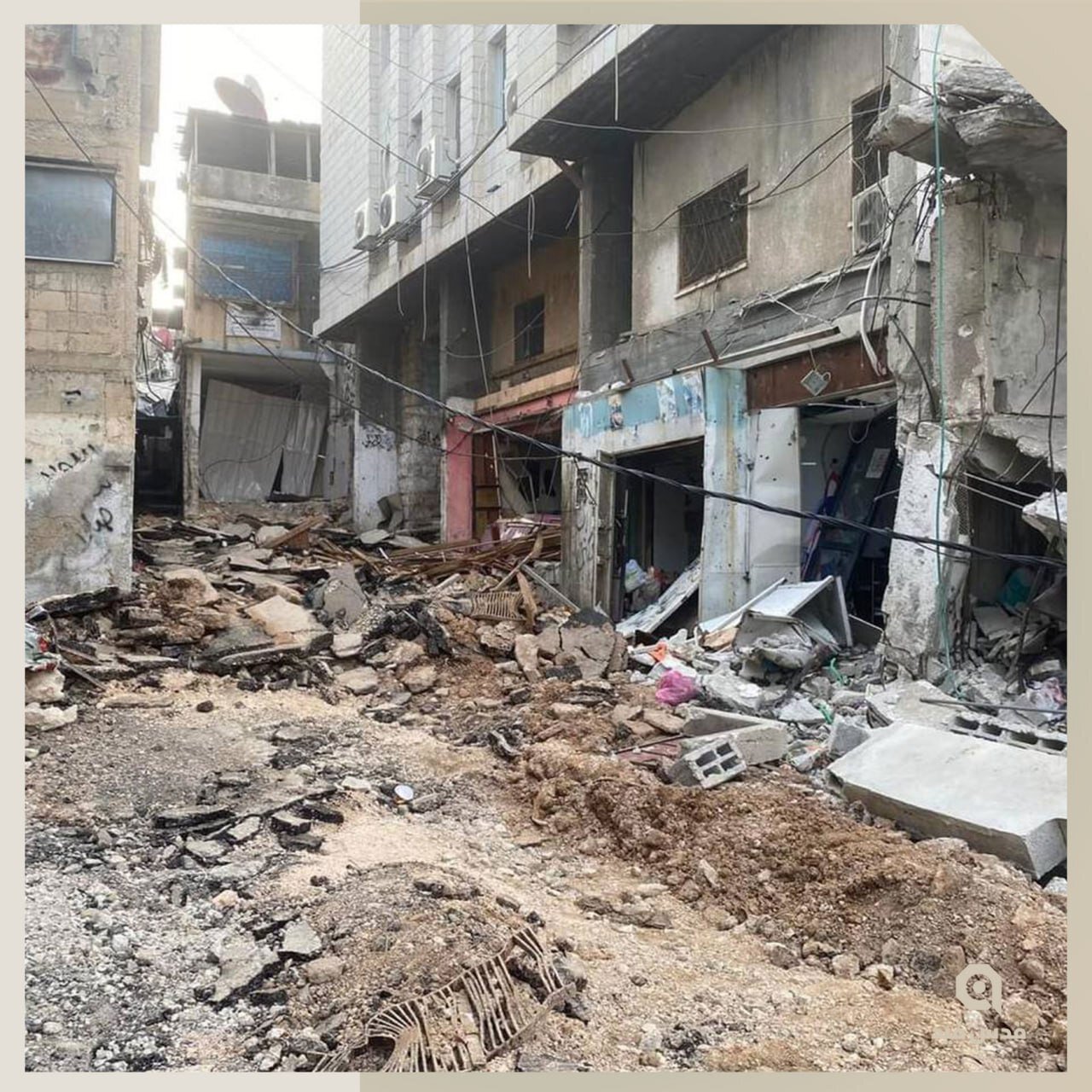 ویرانی گسترده در اردوگاه نورشمس پس از تجاوز سه روزه صهیونیستها