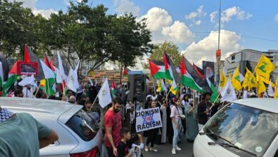 מפגש גדול של אנשים דרום אפריקאים מול השגרירות האמריקאית + וידאו ותמונות