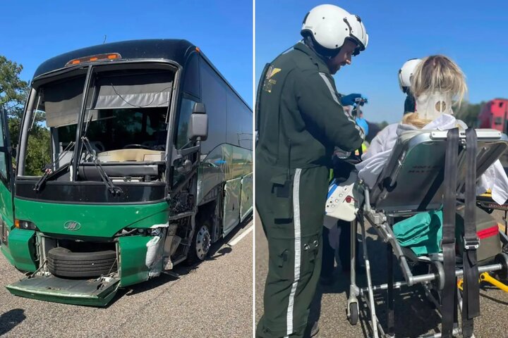 פרץ צמיג עם סטודנטים אמריקאים / 11 בני אדם נפצעו