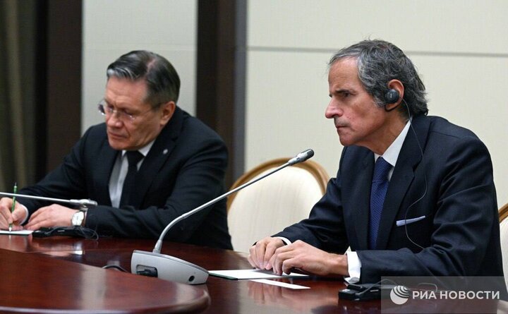 התייעצות של ראש החברה הממלכתית רוסתום עם “רפאל גרוסי”