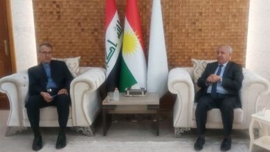 פגישת הקונסול הכללי של איראן בסולימניה עם מושל חלבג’ה