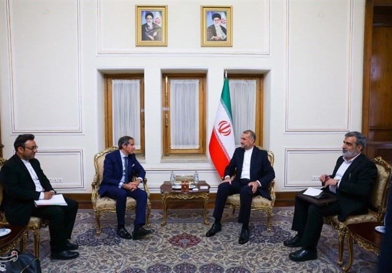 פגישתו של רפאל גרוסי עם אמיר עבדולהיאן