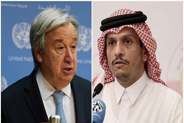 שיחה של שר החוץ של קטאר עם גוטרס ומשלחת קונגרס אמריקאית על עזה