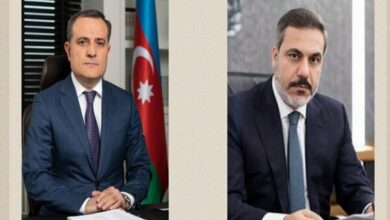 התייעצות עם שרי החוץ של טורקיה והרפובליקה של אזרבייג’ן