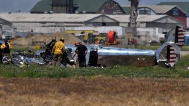 התרסקות מטוס מלחמת העולם השנייה בקליפורניה/ 2 בני אדם נהרגו