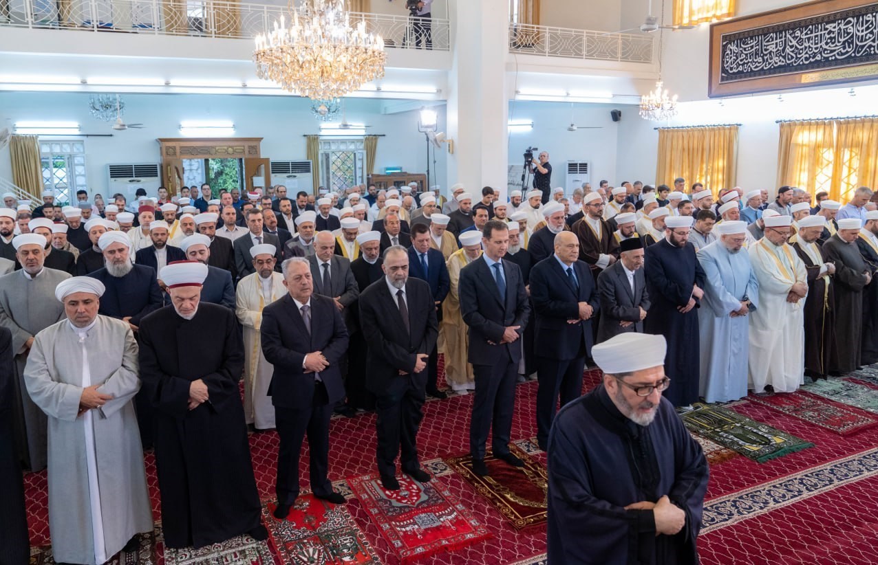 بشار اسد , دمشق , عید قربان ,