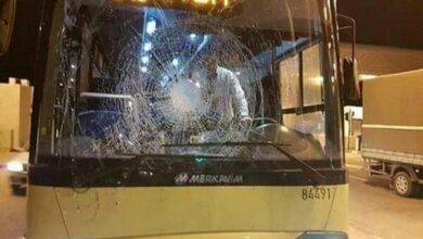 ירי לעבר אוטובוס עם מתנחלים ציונים