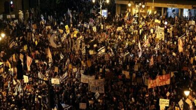 הפגנות אנטי -ממשלתיות ציוניות ליישום מלא של חילופי אסירים עם התנגדות+סרט