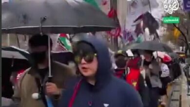 צעדה מסיבית במחאה על פשעי המשטר הציוני בעזה