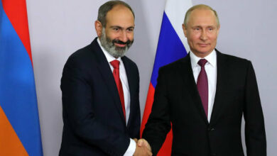 פוטין מבטיח שיתוף פעולה עם ארמניה בתחום האנרגיה הגרעינית /רוסיה , ארמניה , אנרגיה גרעינית , ולדימיר פוטין , ניקול פאשיניאן