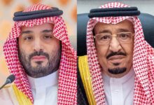 מלך ונסיך הכתר הסעודיים מברכים את נשיא איראן לרגל יום השנה למהפכה האסלאמית /סעודיה , איראן , מהפכה אסלאמית , ברכות דיפלומטיות , חגיגות לאומיות