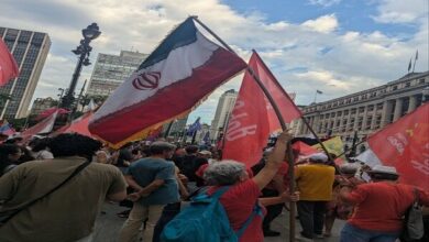 Brazilian Protesters Rally in Sao Paulo in Support of Iran, Venezuela, and Cuba /Brazil , Iran , Venezuela , Cuba , protest